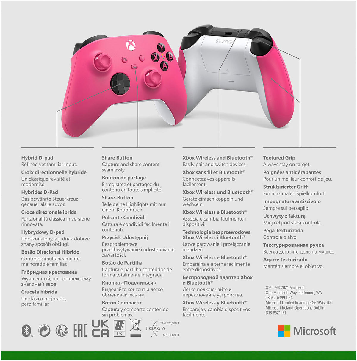 Xbox Wireless Controller - Deep Pink Special Edition [Xbox Series X/S + One + Windows PC]
